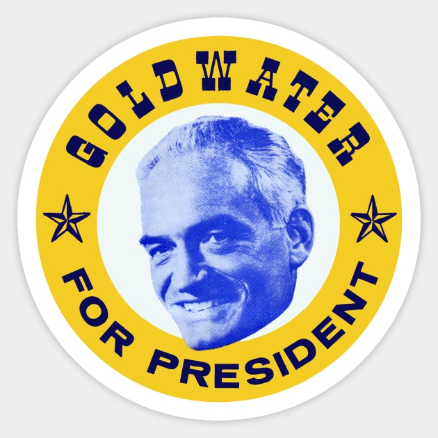 1964 Barry Goldwater for President Sticker by historicimage